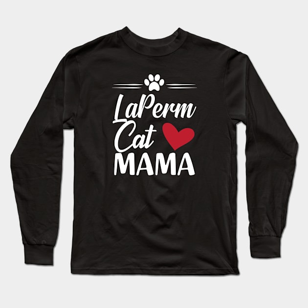 LaPerm Cat Mama Long Sleeve T-Shirt by KC Happy Shop